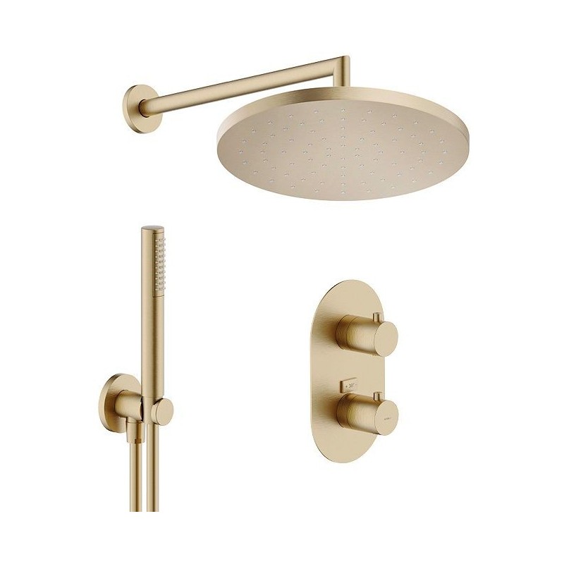 Nobili combinaison douche à encastrer live 250 miele brosse