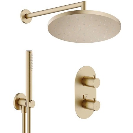 Nobili combinaison douche à encastrer live 250 miele brosse