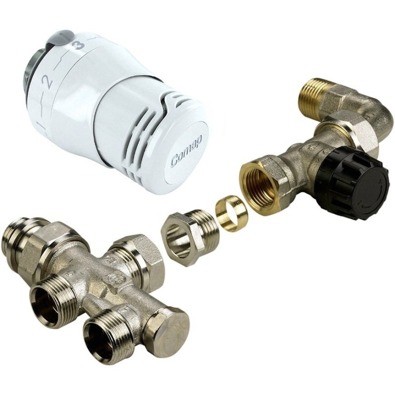 Comap combinaison monotube thermostat sol+coude 1/2-m22