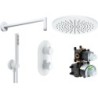 Nobili combination douche à encastrer live 250 blanc mat