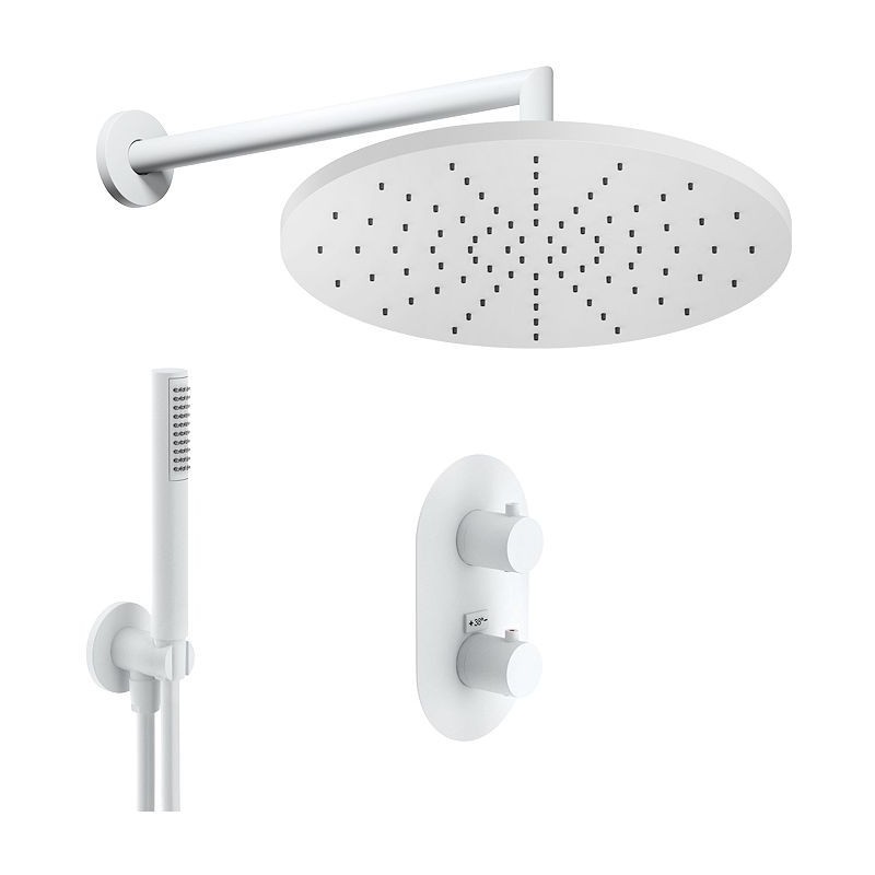 Nobili combination douche à encastrer live 300 blanc mat