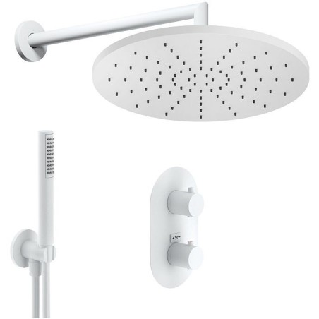 Nobili combination douche à encastrer live 300 blanc mat