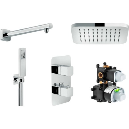 Nobili comnination douche à encastrer loop chrome