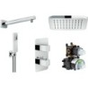 Nobili comnination douche à encastrer loop chrome