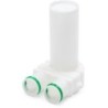 Vasco connection de bouche 90° pour gaine d'air pour bêton 2x90mm