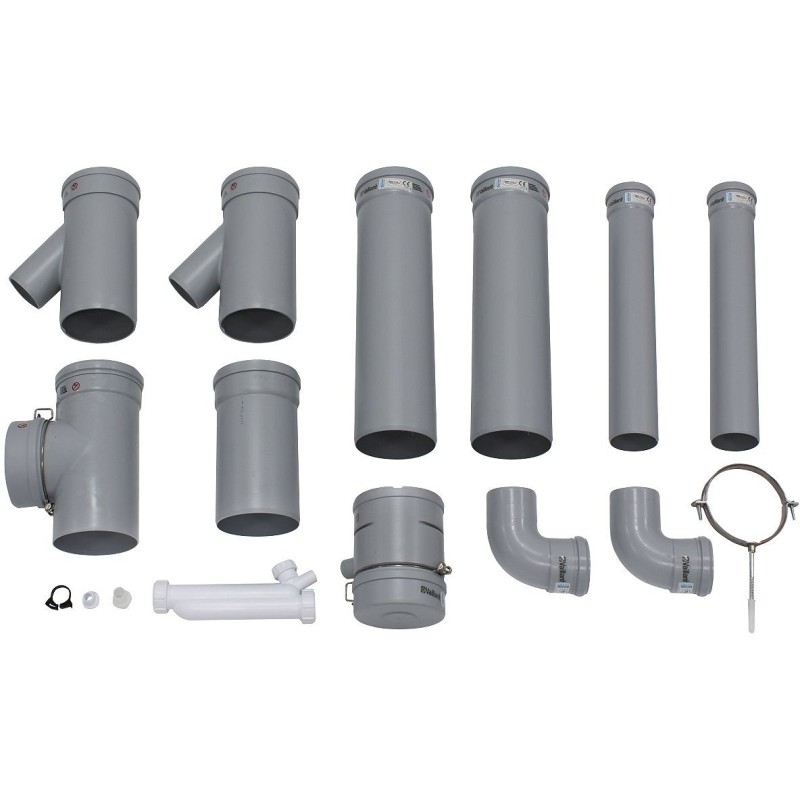 Vaillant kit pour 2 chaudières murales l'un à côté d'autre dn130