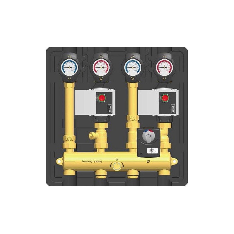 Remeha module hydraulique compact avec 1 circuit mélange et 1 circuit non-mélange dn20