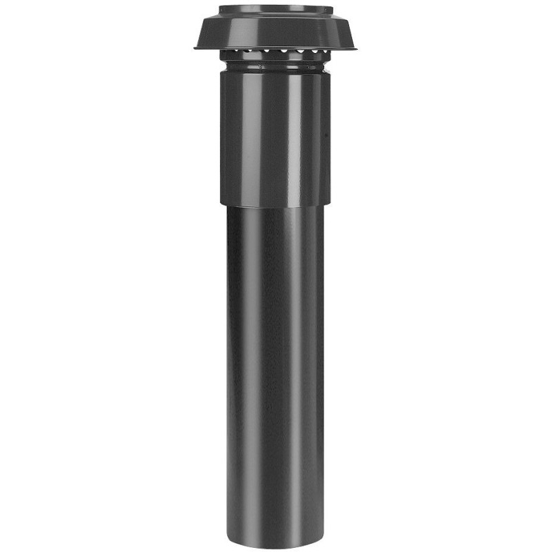 Passage de toit pour système de ventilation d 180-210mm 1m alu/noir epp