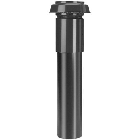 Passage de toit pour système de ventilation d 180-210mm 1m alu/noir epp