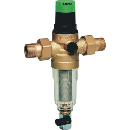 Honeywell réducteur pression eau +filtre braukmann 1/2"AA