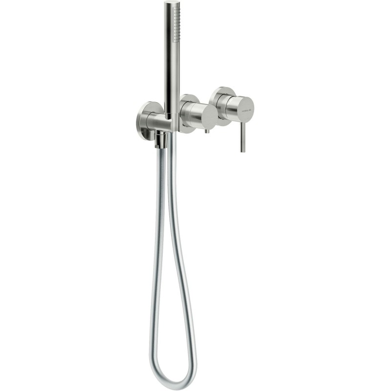 Nobili set de finition 3trou mitigeur bain/douche mural live/velis inox