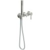 Nobili set de finition 3trou mitigeur bain/douche mural live/velis inox
