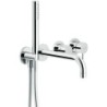 Nobili set de finition mitigeur bain 4trous mural velis chrome