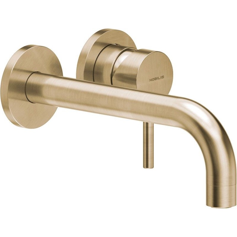 Nobili set de finition mitigeur lavabo live 200mm miele brossé