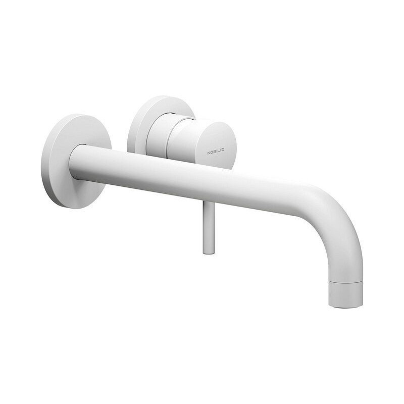 Nobili set de finition mitigeur lavabo live 250mm blanc mat