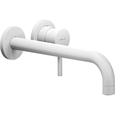 Nobili set de finition mitigeur lavabo live 250mm blanc mat
