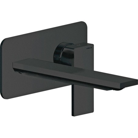 Nobili set de finition mitigeur lavabo mural seven 200mm noir mat