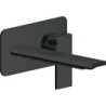 Nobili set de finition mitigeur lavabo mural seven 200mm noir mat