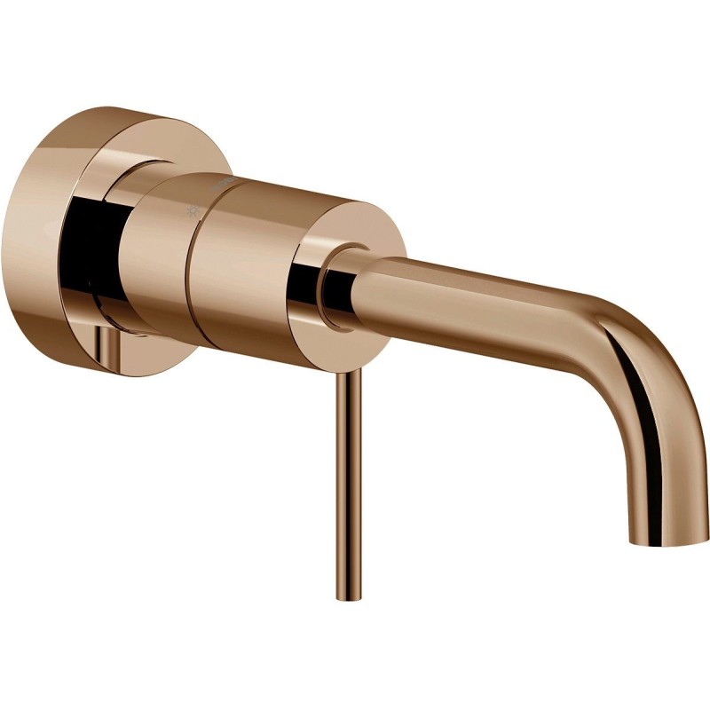 Nobili set de finition mitigeur lavabo mural velis 200mm tramonto brillant