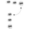 Paffoni set de finition pour mitigeur bain/douche thermostatique (2sorties) horizontal et vertical