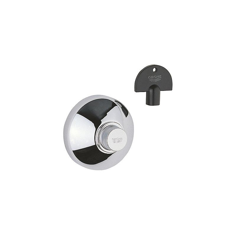 Hansgrohe set de finition robinet d'arrêt à encastrer + cle grohe chrome