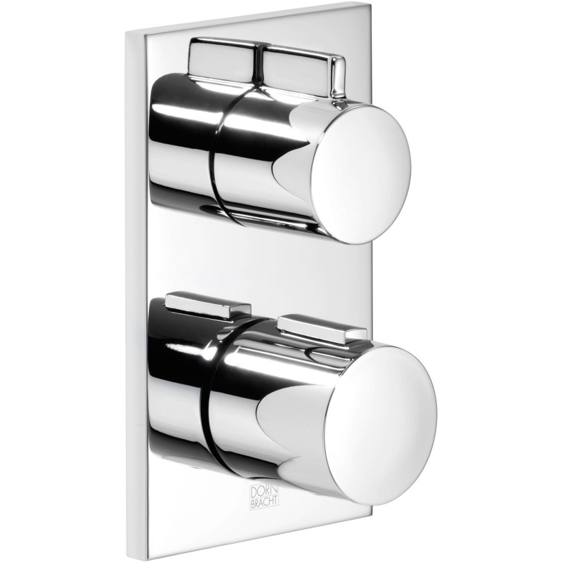 Dornbracht set de finition thermostat à encastrer + robinet d'arrêt imo chrome