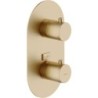 Nobili set de finition thermostat/inverseur live/velis miele brossé