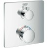 Grohe set de finition thermostat+ inverseur grohetherm carre chrome