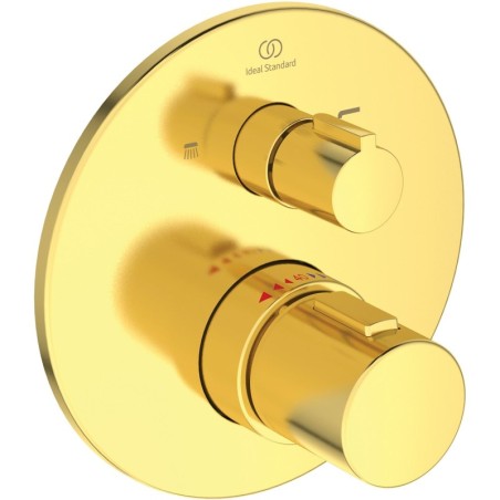 Ideal Standard set de finition thermostat+ inverseur joy brushed gold