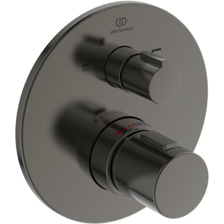 Ideal Standard set de finition thermostat+ inverseur joy brushed gun metal