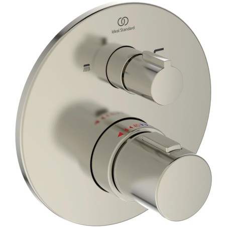 Ideal Standard set de finition thermostat+ inverseur joy look rvs