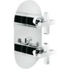 Nobili set de finition thermostat+inverseur lira chrome