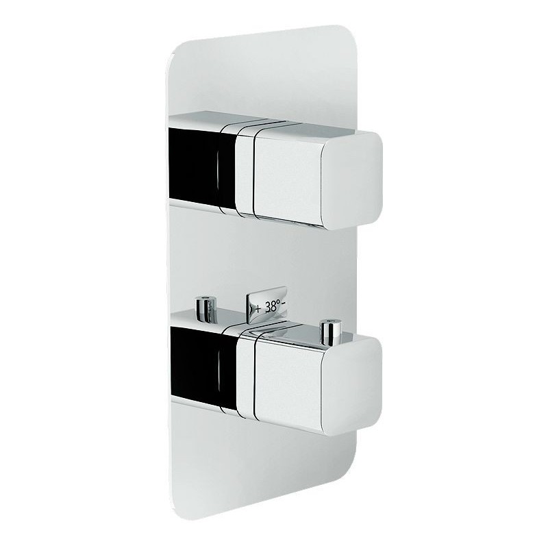 Nobili set de finition thermostat+inverseur loop chrome