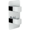 Nobili set de finition thermostat+inverseur loop chrome