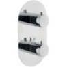 Nobili set de finition thermostat+robinet d'arrêt live chrome