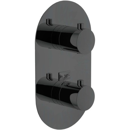 Nobili set de finition+inverseur live/velis diamond smoke pvd