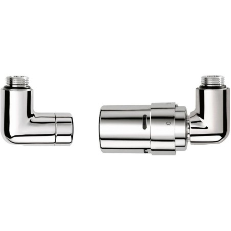 Vasco set vanne design 1-8 chrome équerre droite