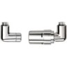 Vasco set vanne design 1-8 chrome équerre droite