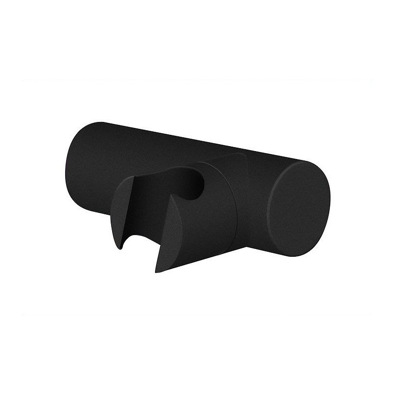 Nobili support mural douche à main universel rond noir mat