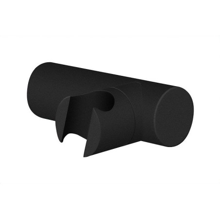 Nobili support mural douche à main universel rond noir mat