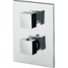 Thermostat à encastrer+ inverseur 3 voies elle/level chrome