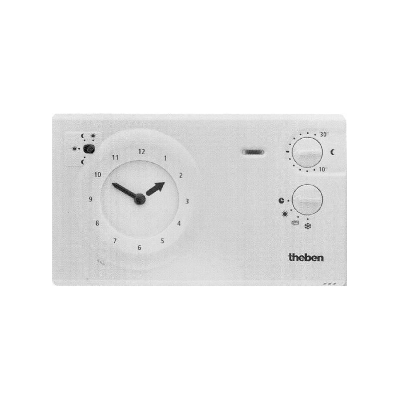 Theben thermostat d'ambiance programmable ram725 24h/7jours 230v blanc classe I (1%)