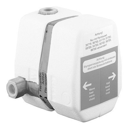 Kludi thermostat de bain à encastrer + robinet d'arrêt