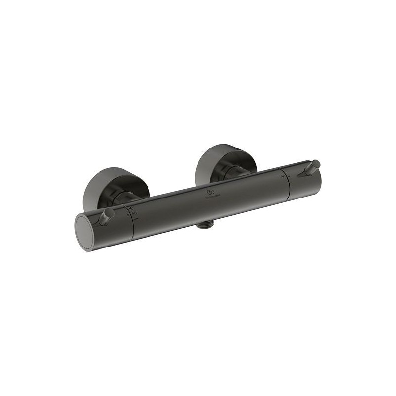 Ideal Standard thermostat douche ceratherm t125 poignées de goupille brushed gun metal