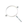 Ubbink rolux collier 160mm aluminium blanc