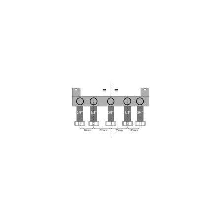 Bulex plaque de montage isotwin