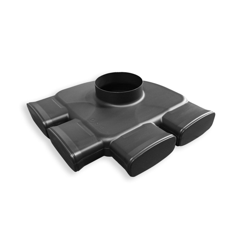 Vasco plenum ef d125 2 raccordements (2st) pour système de ventilation