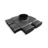 Vasco plenum ef d125 2 raccordements (2st) pour système de ventilation