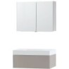 Meuble Puro solo coloris gris 90 1 tiroir solid puro avec armoire de toilette