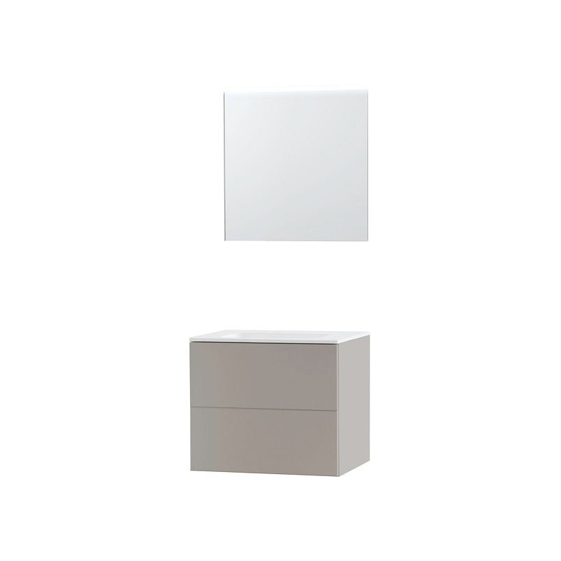 Meuble Puro solo coloris gris 70 solid molto avec miroir